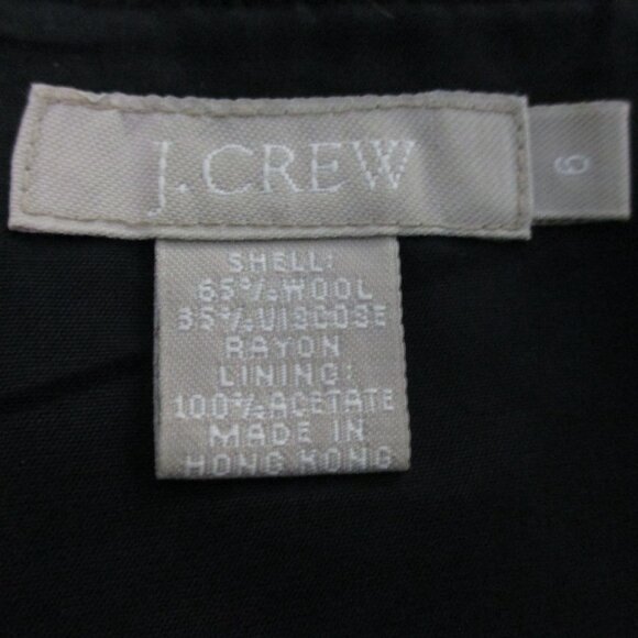 J. Crew Wool Herringbone Tweed Short Pencil Skirt Size 6 - Picture 6 of 6